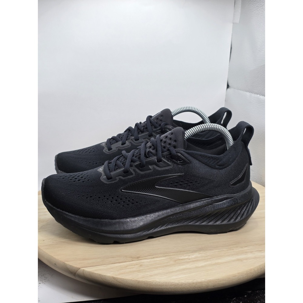 Womens Size 8.5- Brooks Glycerin 23 Triple Black Athletic Running Shoes Sneakers